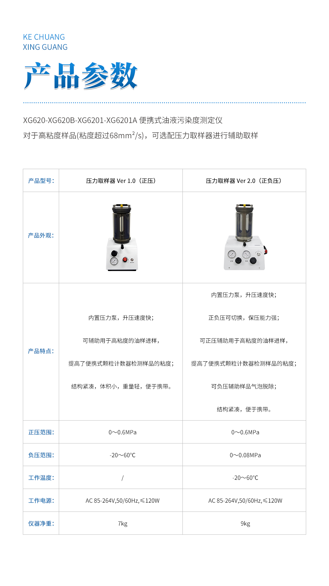 XG6201A 便攜式油液污染度測定儀